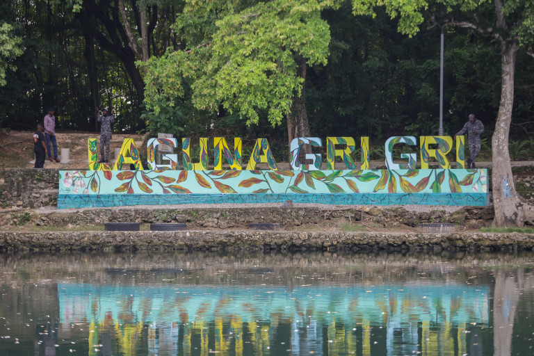 El presidente Abinader y el ministro Collado entregan proyecto de mejora de la Laguna Gri-Gri y su área circundante