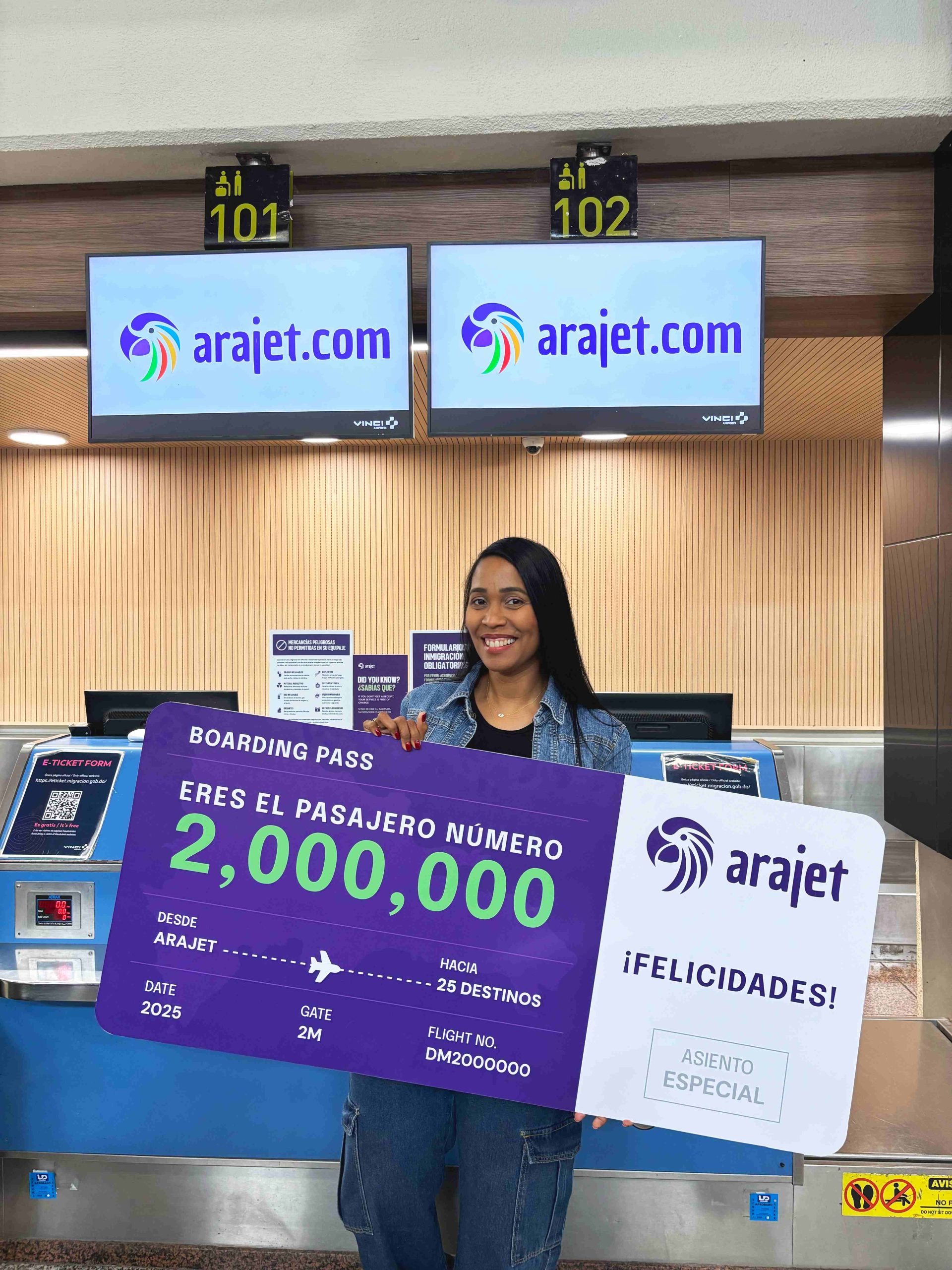 Arajet supera los 2 millones de pasajeros transportados