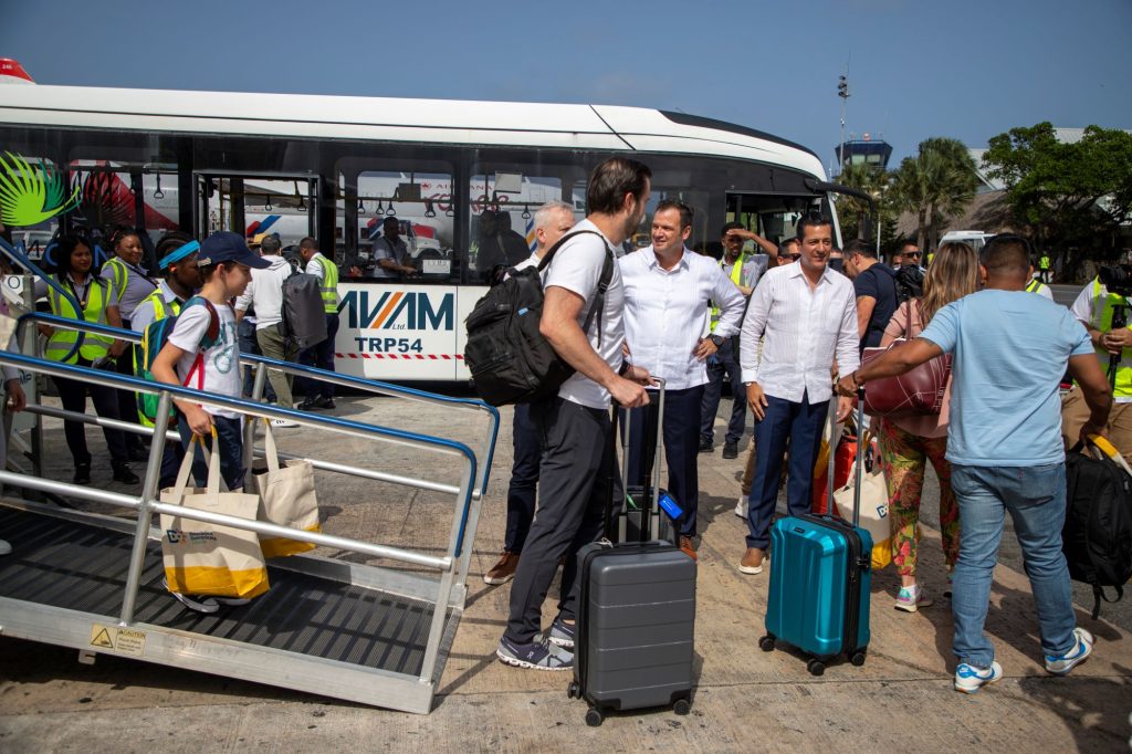 Llegada de pasajeros