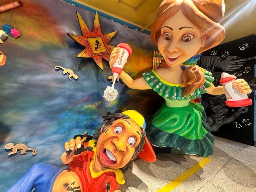 Representacion de parte de las dinamicas del Carnval de Negros y Blancos de Pasto.