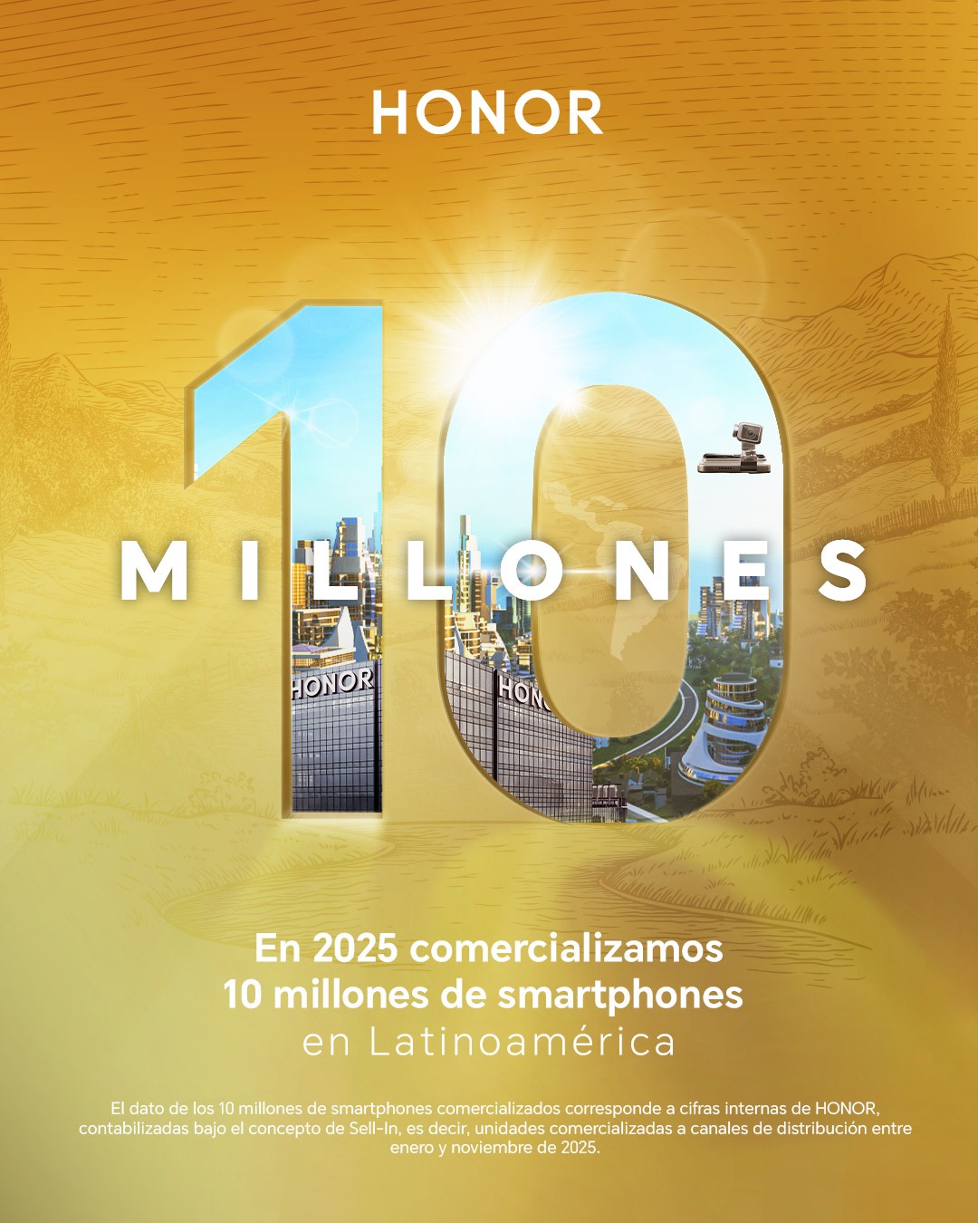 HONOR supera los 10 millones de smartphones en Latinoamérica