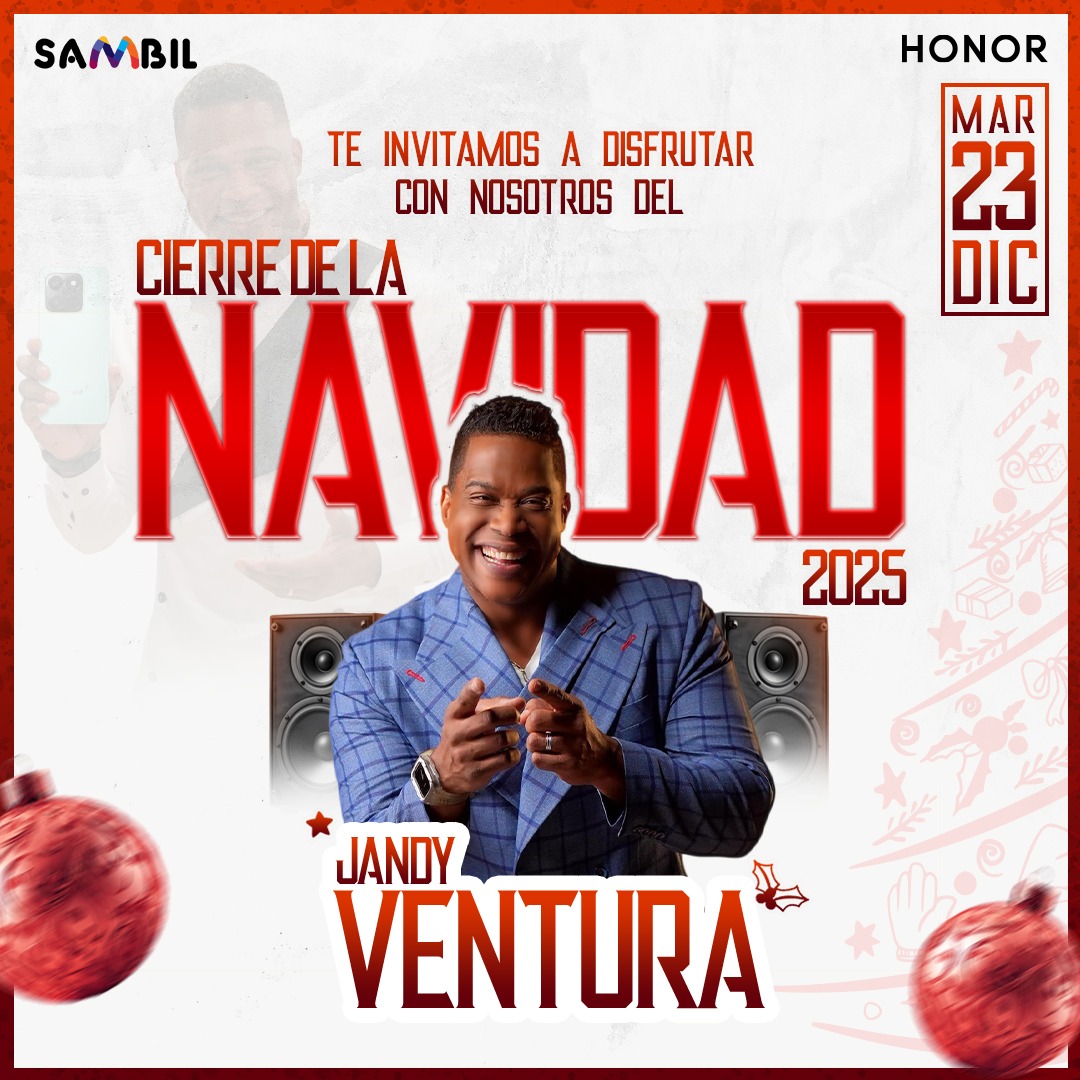 HONOR cierra 2025 con concierto gratuito de Jandy Ventura